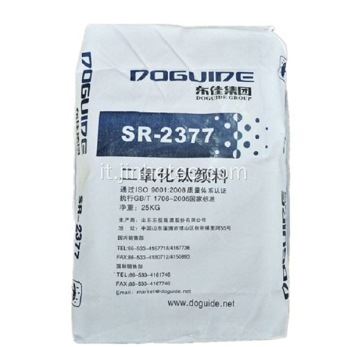 Diossido di titanio SR-2377 per rivestimenti ed emulsione